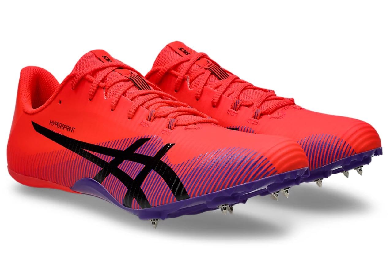 Asics Herren Hypersprint 8 Leichtathletik Spikes Laufschuhe, 1093A197-600, Rot