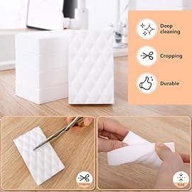 Magic Sponges Eraser,20 Pack Melamine Sponge in Bulk,2X Density,Long Lasting,Cleaning Sponge for Kitchen, Bathroom,Bathtub, Sink,Furniture, Wall Cleaner (White20PCS, 3.93x2.36x0.79in)