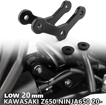 Front Rear Axle with Bushing 20mm Motorcycle Rear Suspension Shock Absorber Body Seat Lowering Links Kit Linkage Fit For Kawasaki Ninja 650 Z650 2017-2024