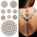 Supperb Temporary Tattoos - Inspired Mandala Healing Yoga Meditation Tattoo