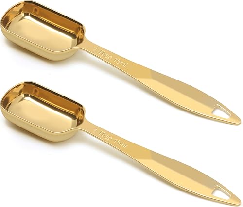 Vista 10 de 2 cucharaditas de 1 cucharadita (0.2 onzas líquidas 1 cucharadita 1/3 cucharadas 5 cc 1/6 oz) cuchara medidora de acero inoxidable, cuchara