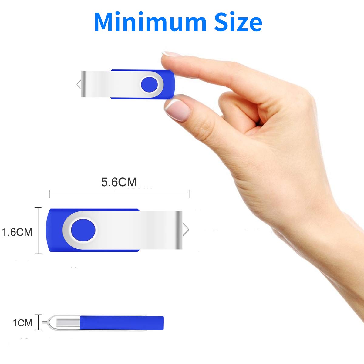 ARETOP 10 pezzi 16 GB memoria stick USB ad alta velocità USB 2.0 multicolore Mehrfarbig-1 16 GB