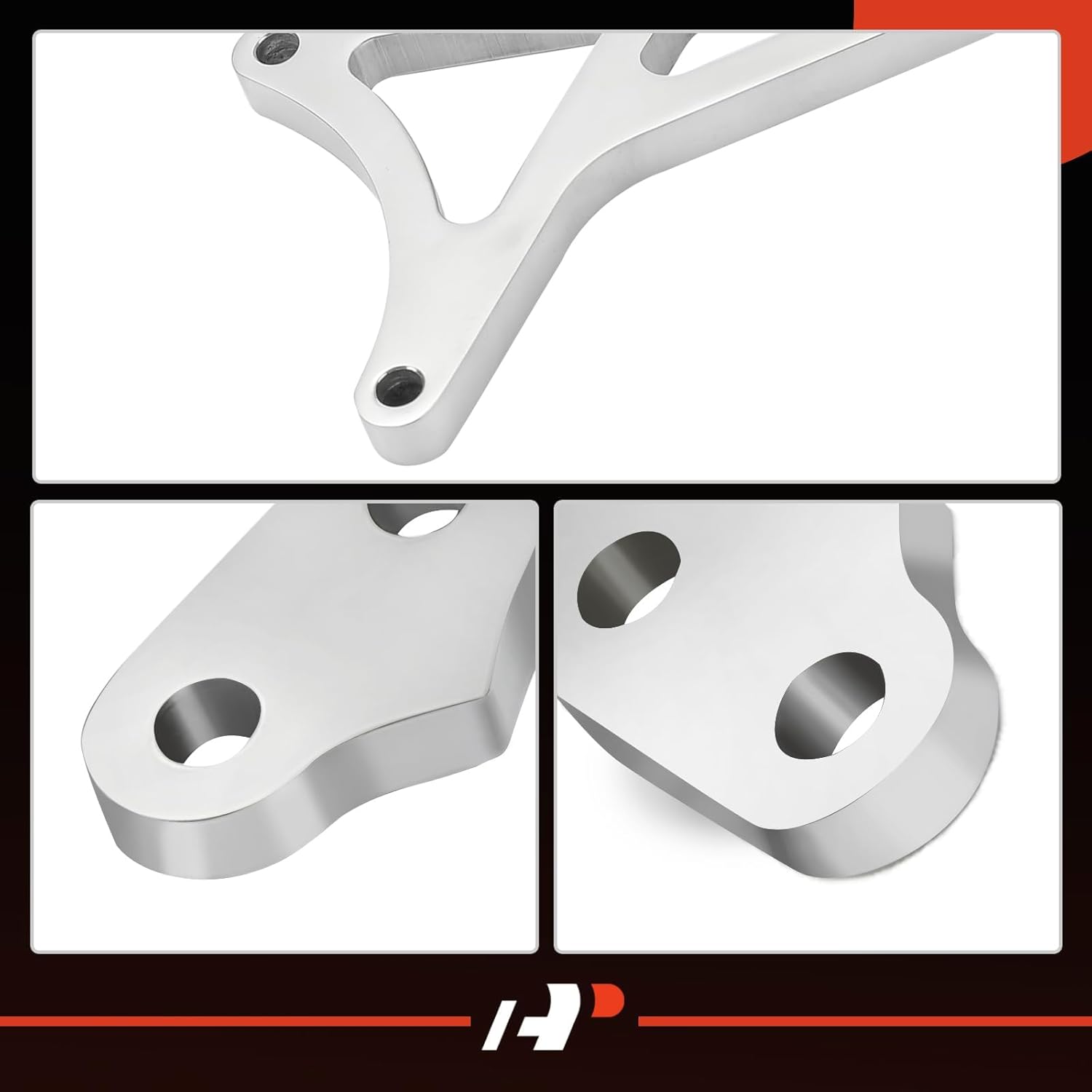 A-Premium Underdrive Pulley & Alternator Bracket & Power Steering Bracket Kit Compatible with 1979-1993 Ford Small Block 302 5.0L