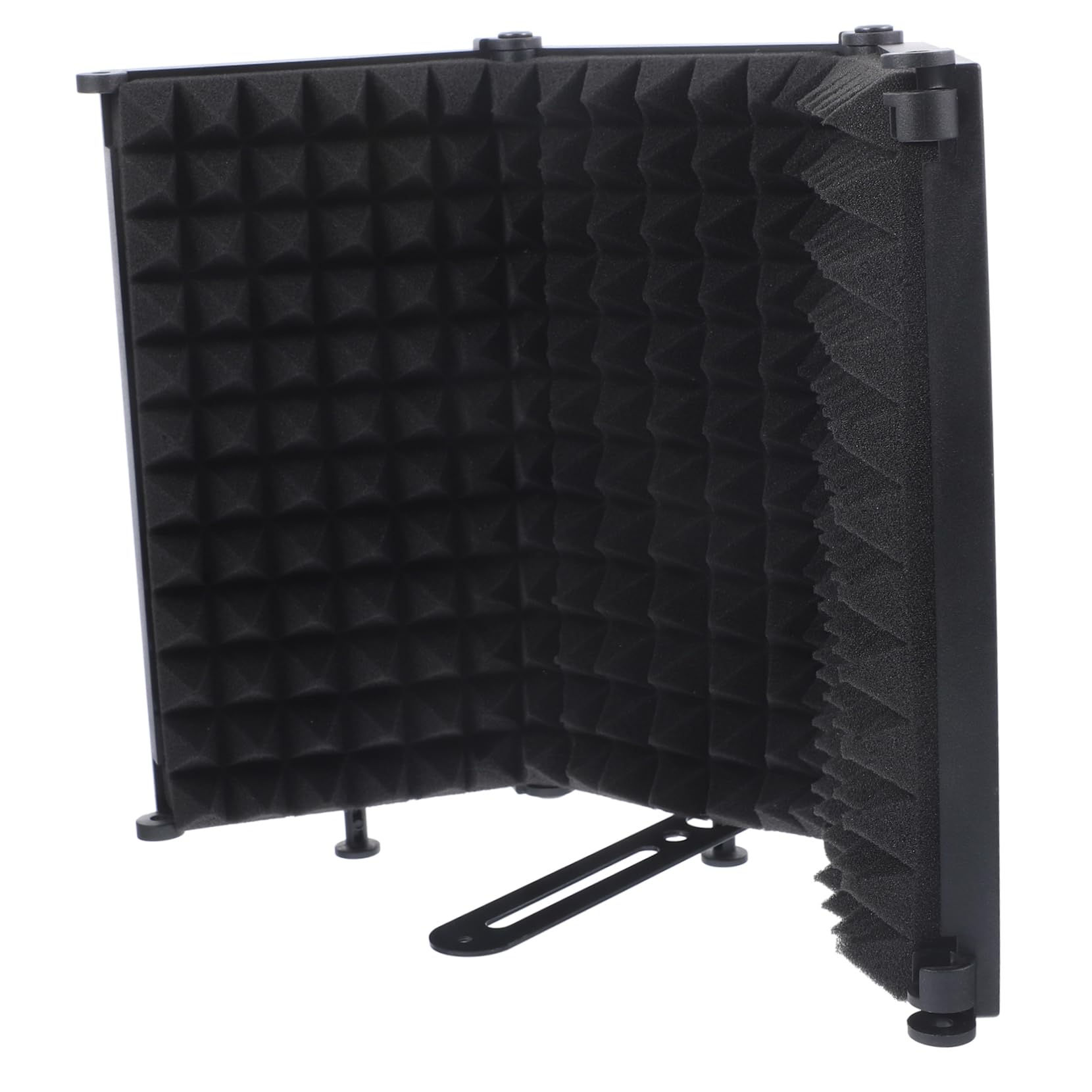 1zestaw Filtrów Mikrofonowych z Metalowym Osłoną Składany Osłonowy Filtr Akustyczny Do Nagrywania i Streamingu Wysokiej Gęstości Wygodny Użytkowaniu Idealny Do Studio i