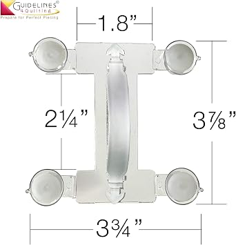 Guidelines4quilting Handle/Connector and Grip Strips Bundle for Quilting Rulers and Templates