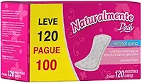 Naturalmente Absorvente Protetor Diario Leve 120 Branco 100 Unidades