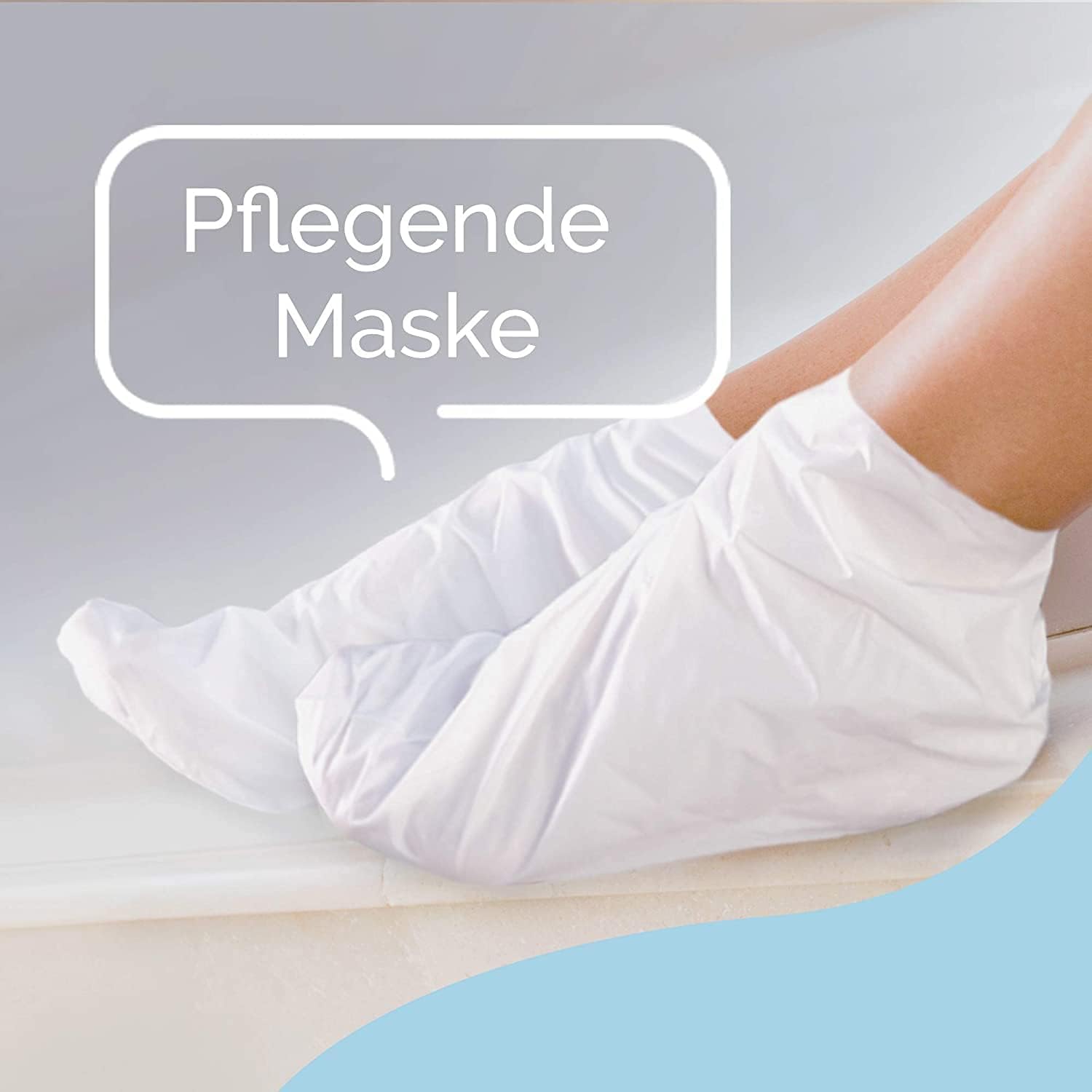 Scholl EC intensiv pflegende Fußmaske Macadamiaöl – Feuchtigkeitsspendende Pflege – 6 x 1 Paar Einwegsocken.