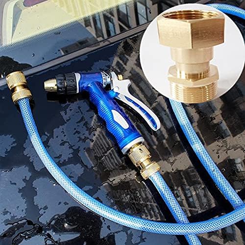 Pressure Washer Swivel Joint Brass High Pressure Washer Coupler Male M22 Hose Adapter for Car Cleaning Water Gun 14mm Internal Thread 3000 Psi Cadac Quick Release Gas Connector