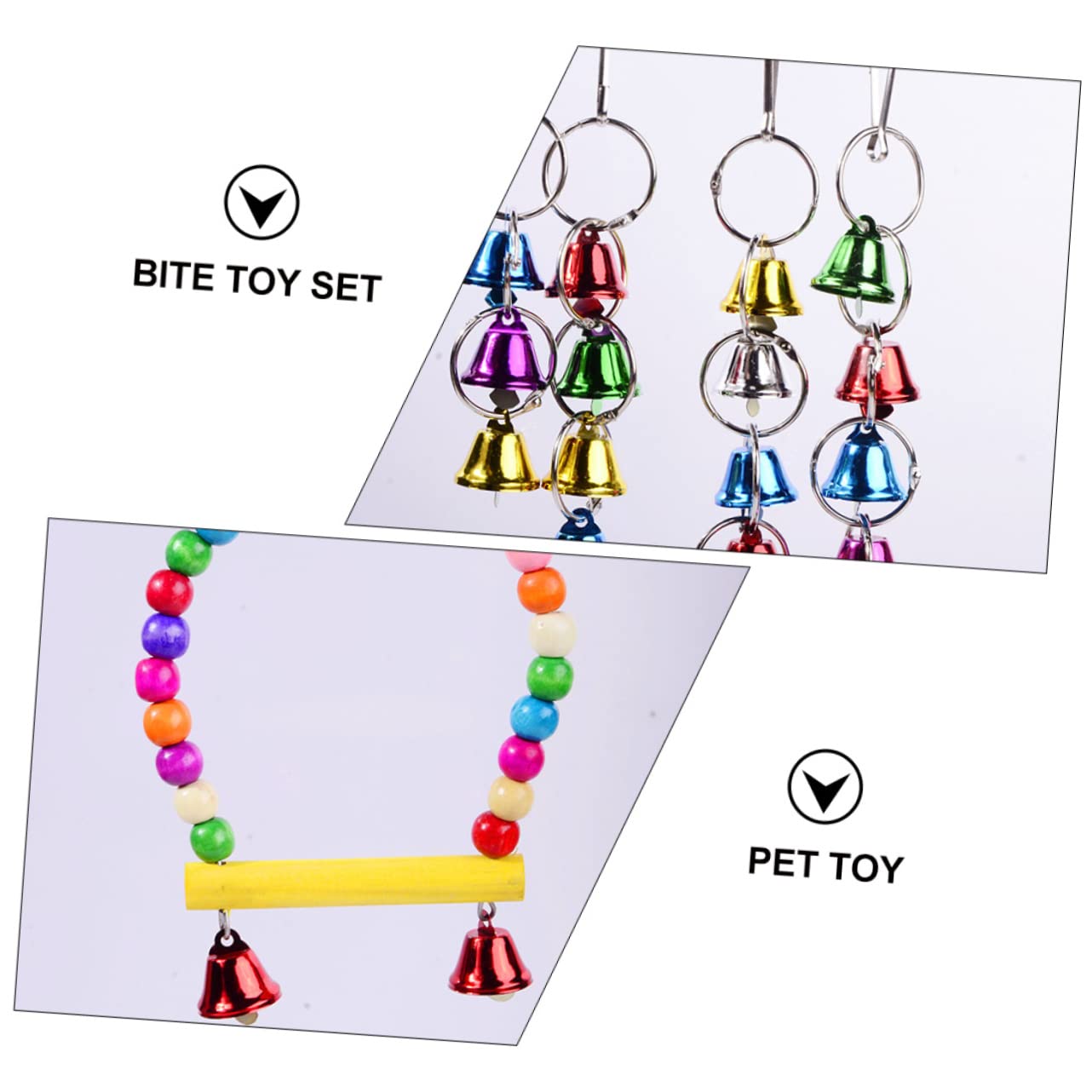 Yardwe 5pièces Jouets à Mâcher pour Perroquet Jouets Amusants pour Oiseaux Accessoires De Jeu pour Oiseaux