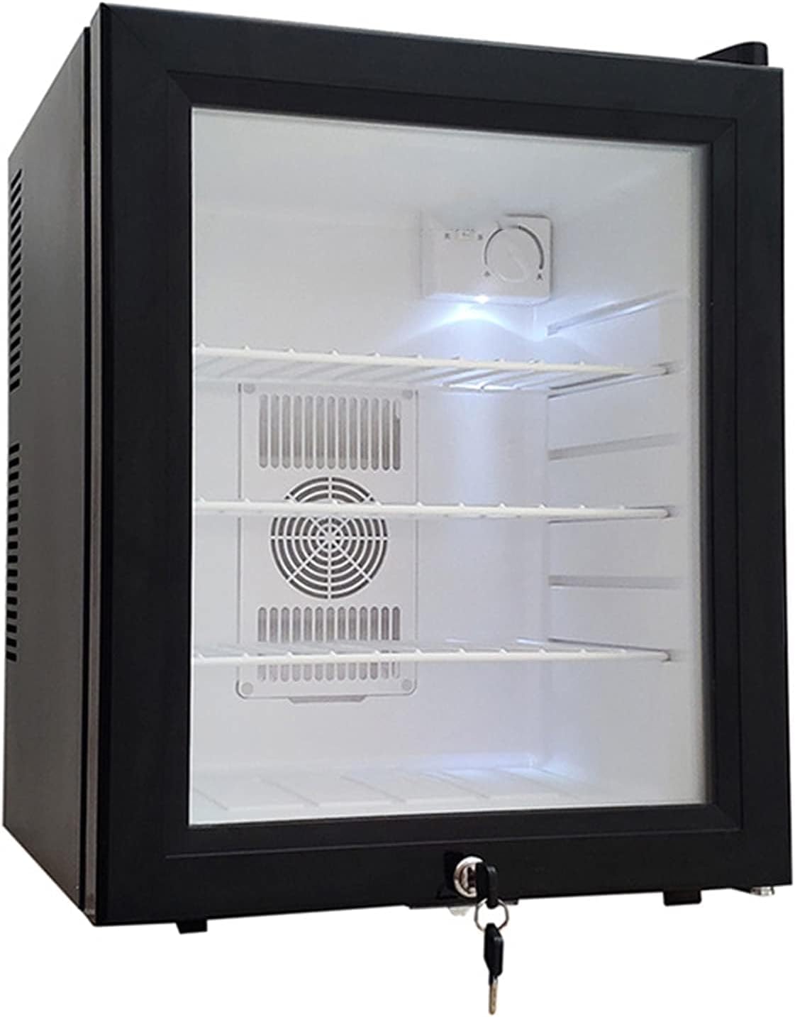 Beverage Refrigerator and Cooler, 60 Can Mini Fridge with Glass Door, Small Refrigerator with Adjustable Shelves Black Stainless Steel Display Refrigerators