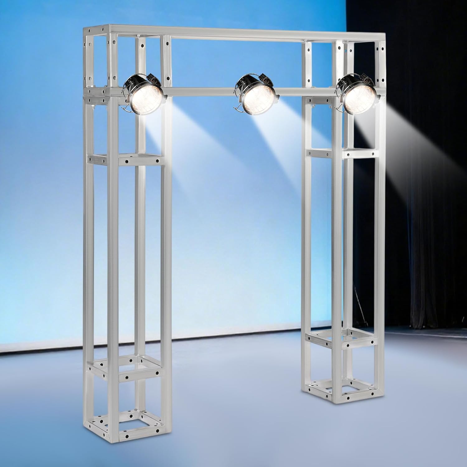 3Packs Square Box Truss, 7.87x 7.87 x 39.37In/EachTruss Stage Trusses, 176Lbs Load-Bearing Trusses for Wedding Trusses, Stage Background Construction