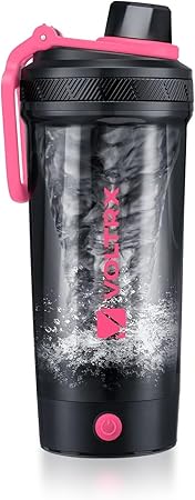 VOLTRX Shaker Bottle, Gallium USB C Rechargeable Electric Protein Shake Mixer, Shaker Cups for Protein Shakes and Meal Replacement Shakes, BPA Free, Made with Tritan, 24oz