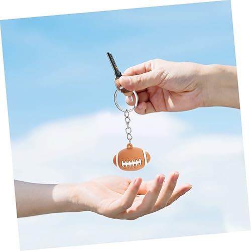 Miniatura 5 de PLAFOPE Llavero de fútbol de juguete de coche, mini llavero de decoración de moda, regalos de fiesta de fútbol, colgante, llavero de rugby, llavero