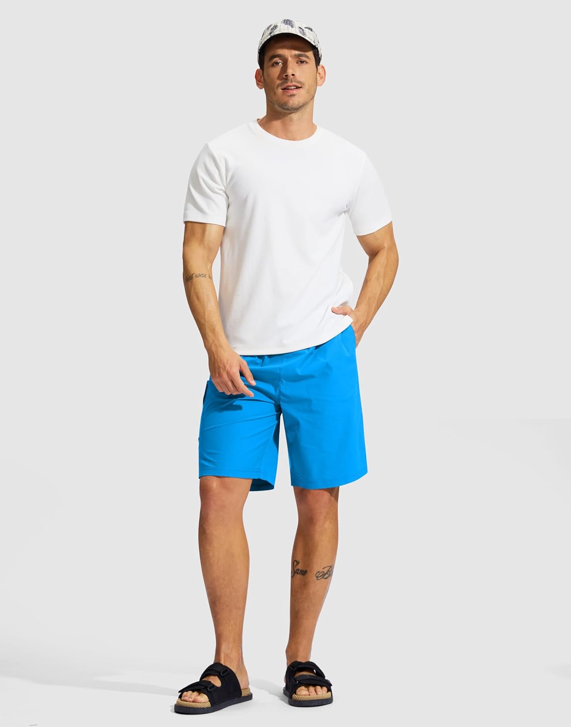 Men's Swim Trunks No Liner 9" Board Shorts Quick Dry Bathing Suit Swimming Beach Shorts for Men with 3 Pockets - Image 7