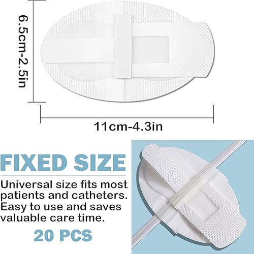 Miniatura 2 de 20 unidades de dispositivo de estabilización de catéter, soportes para tubo de alimentación, parche de diálisis PD, soporte para piernas, soporte