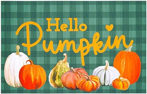 Miniatura 9 de Benissimo -Multy Mats, 20 x 32 pulgadas, ultrafino, tapete de Halloween de 0.1 pulgadas de grosor, parte trasera de goma, antideslizante, interior y