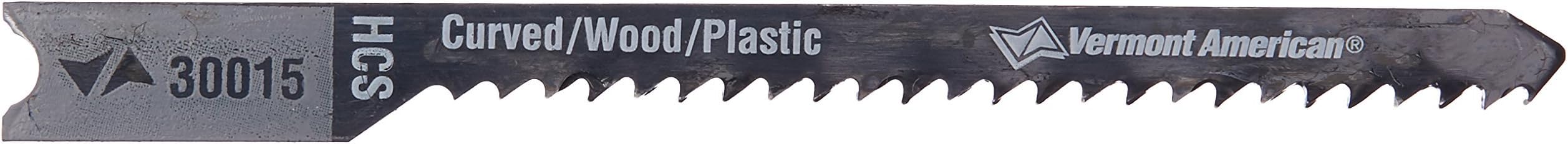 Vermont American 30015 U Shank 2-3/4-Inch 13TPI High Carbon Steel Jigsaw Blade, 2-Pack