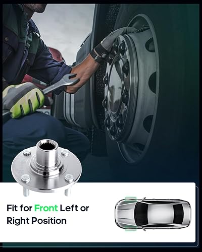 Miniatura 2 de SCITOO Rodamiento de rueda delantera 2000-2011 para Focus 518510 Nuevo conjunto de cubo de rueda izquierda o derecha 4 lengüetas con ABS 1 unidad