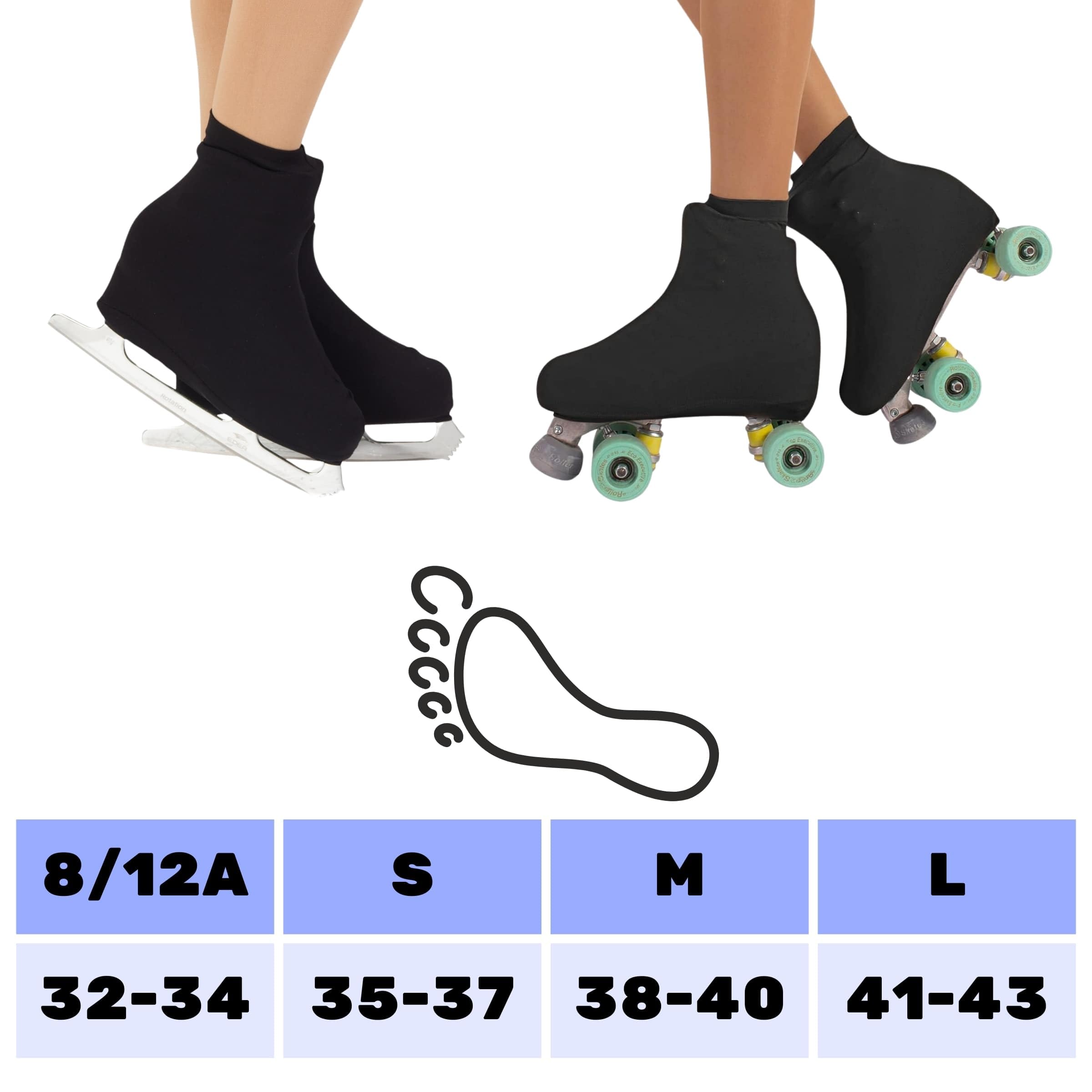 Cubrepatines de patinaje artístico para patines de ruedas y hielo - Fabricado en Italia
