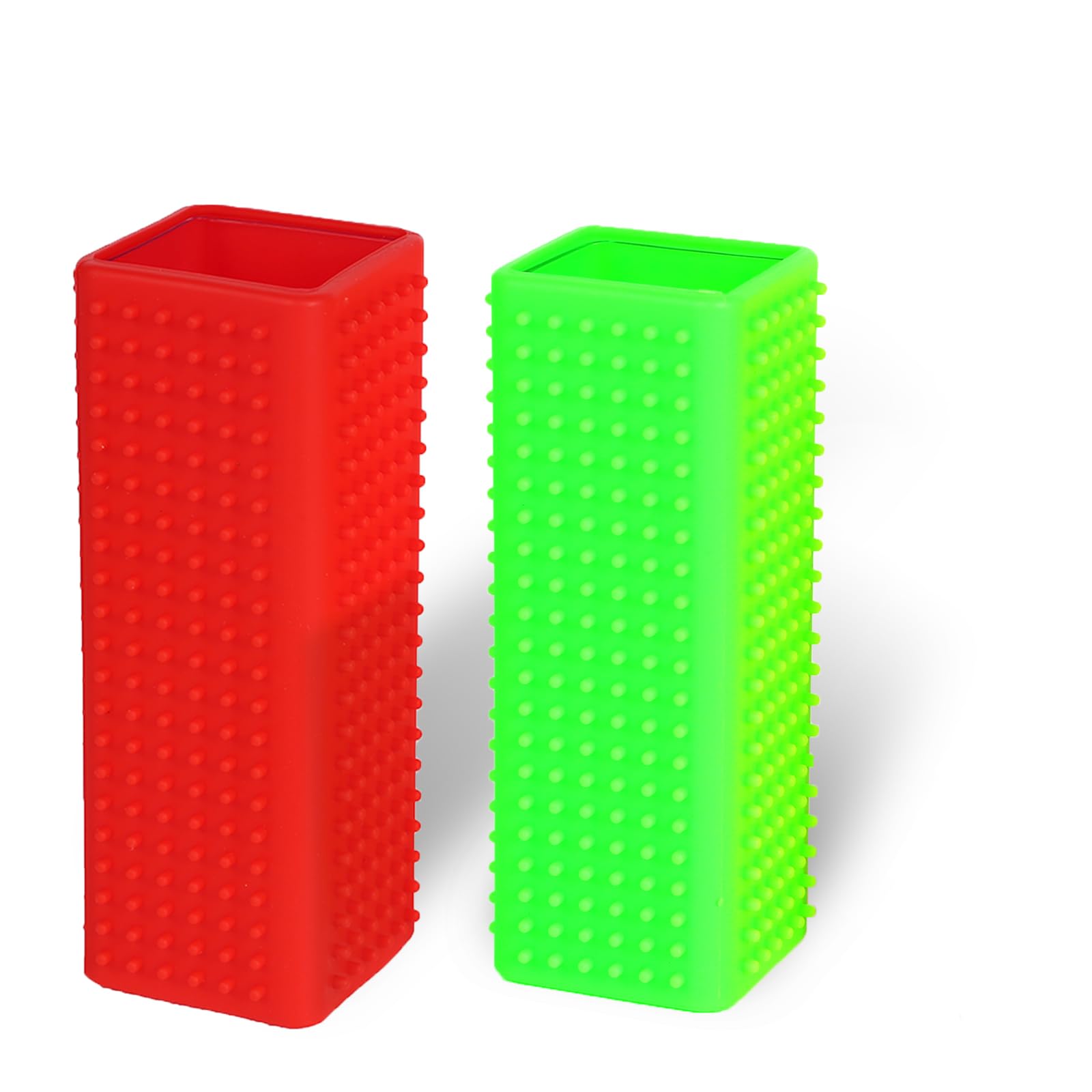 2pcs Pet Dog Cat Hair Remover, Pet Hair Removal Tool, Hollow Cleaner Brush for car，Interior, Furniture, Sofa (red and green)