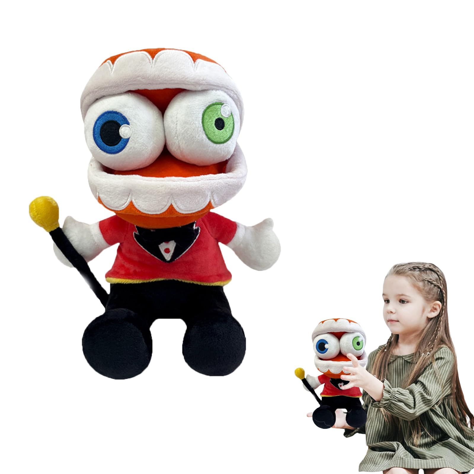 YIttings Maid Jax Plush Cute Stuffed Figure Plushie Toy Suit Pomni Plush Doll for Fans (Caine) — image 1