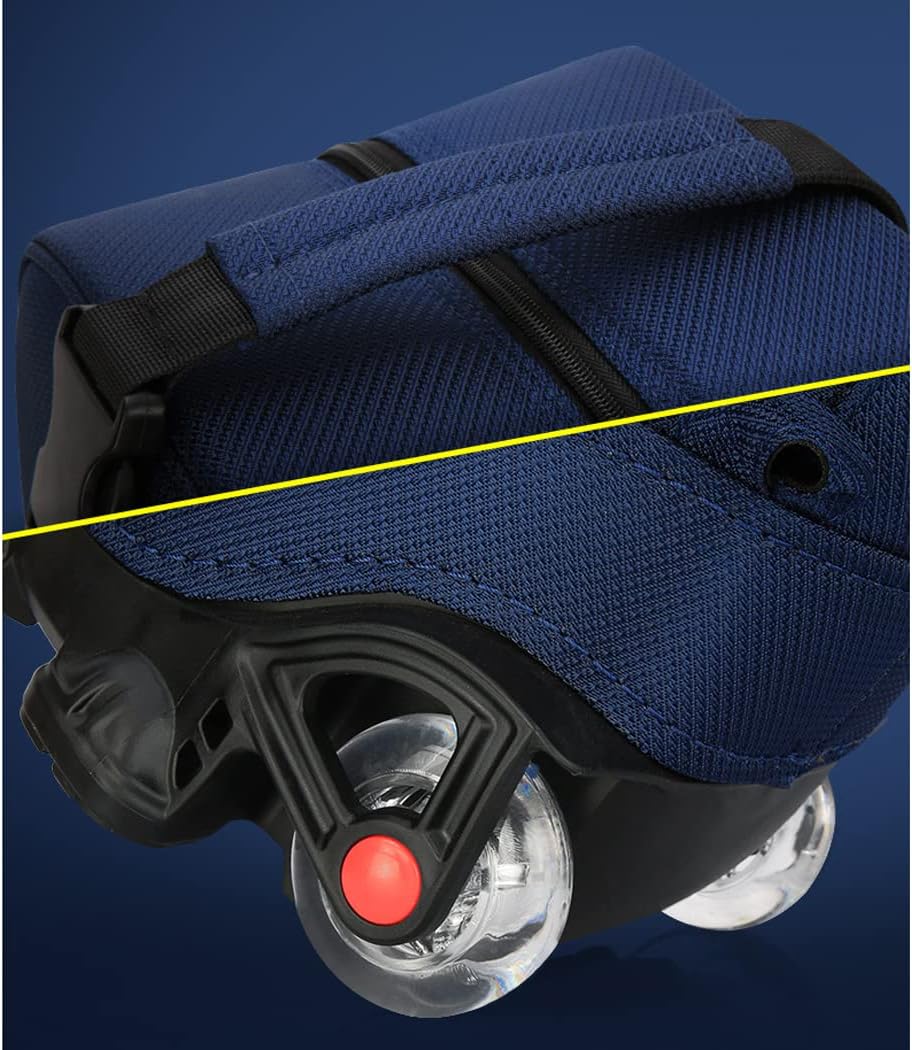 Golf Club Cart Bags for Men/Women, Golf Transport Cart Bag with Built in Wheels/Handle, Lightweight Carry Bag 5 Way Divider for Golf Course