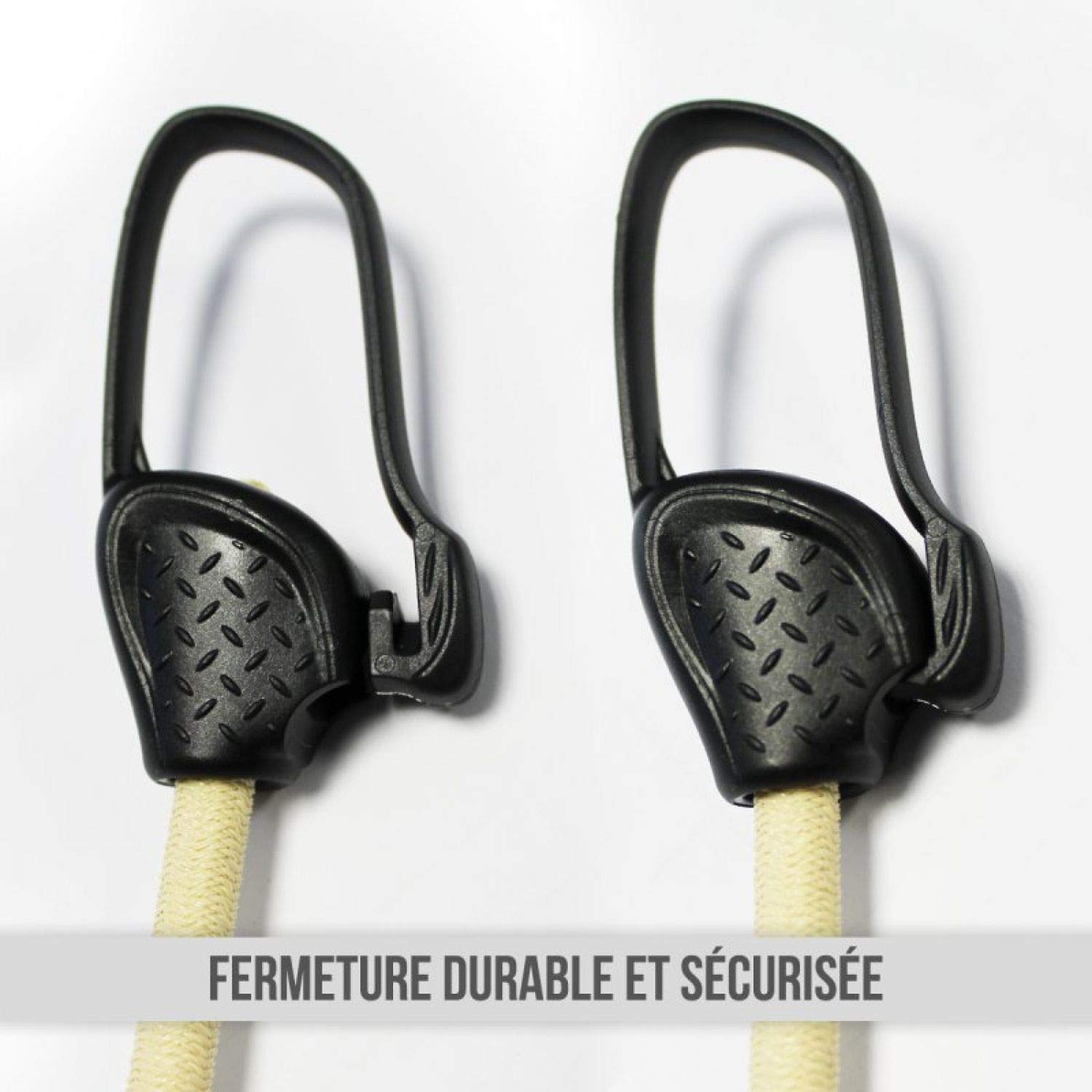 Linxor - Lot de 10 tendeurs sandows sécurisés et normés - 4 Coloris