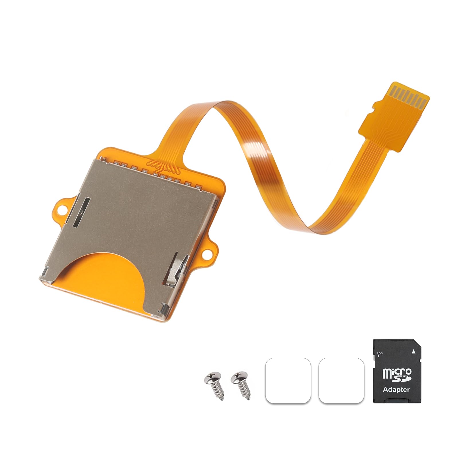 Micro SD Card to SD Card Extension Cable 3D Printer Adapter Cable FPC Material Memory Card Male and Female Adapters with Screw Holes Designed for Memory Cards Size External Conversion 3.9 in./15cm