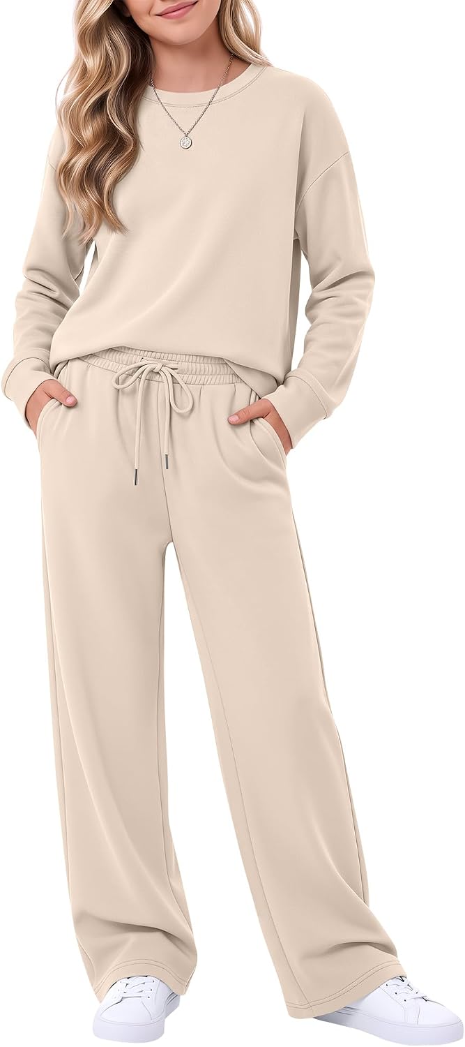 Girl's 2 Piece Outfit Sweatsuits School