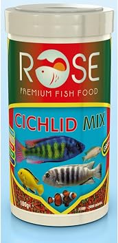 Rose Cichlid Mix Granulat 250 Ml Akvaryum Bal k Yemi