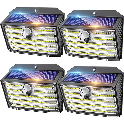CLAONER 126 LED Solar Lights