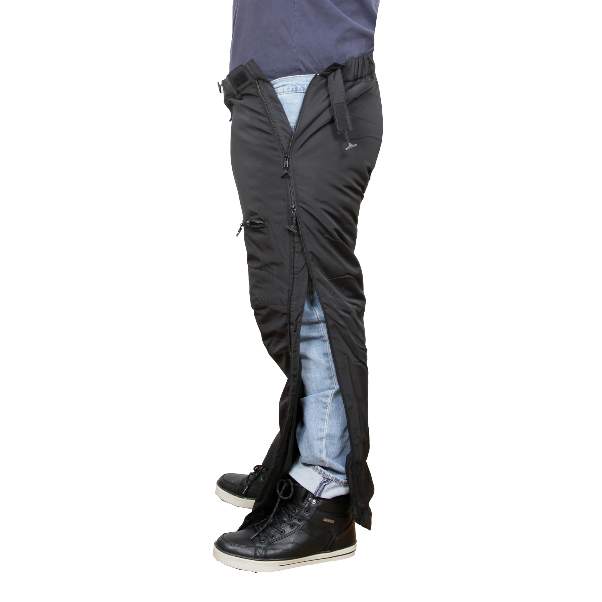 Dobsom Sam Reha Hose Herren – Gefütterte Winterhose, warm & bequem, mit durchgehenden seitlichen Reißverschlüssen & erhöhter Rücken