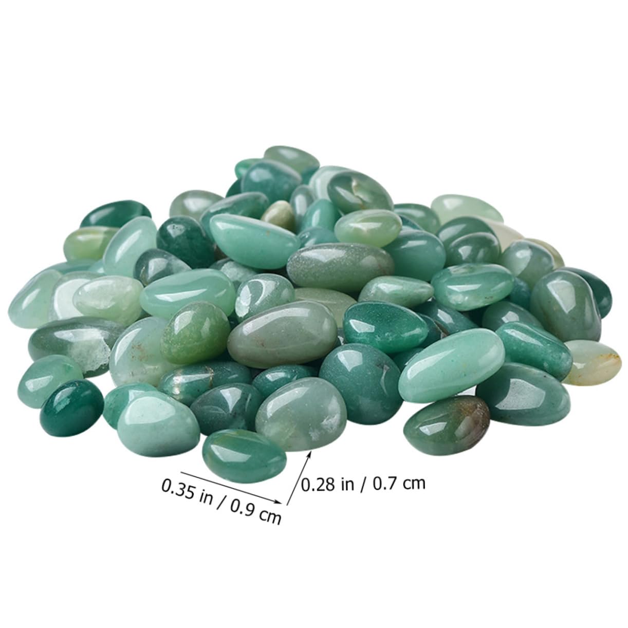 Ipetboom 1 Juego Grava de Jade aventurina jardinagem acuarios Accesorios para peceras Betta Piedras de Acuario decoración Vegetal florero Piedra a Granel Adornos de Grava de Acuario Pedazo