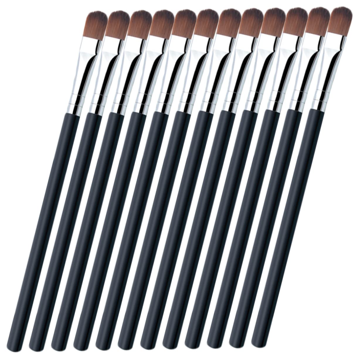 FRCOLOR 125pezzi Pennelli Per Trucco Professionali Pennelli Per Ombretto e Sopracciglia Con Manico Ergonomico Strumenti Di Bellezza Portatili Per Donne e Ragazze