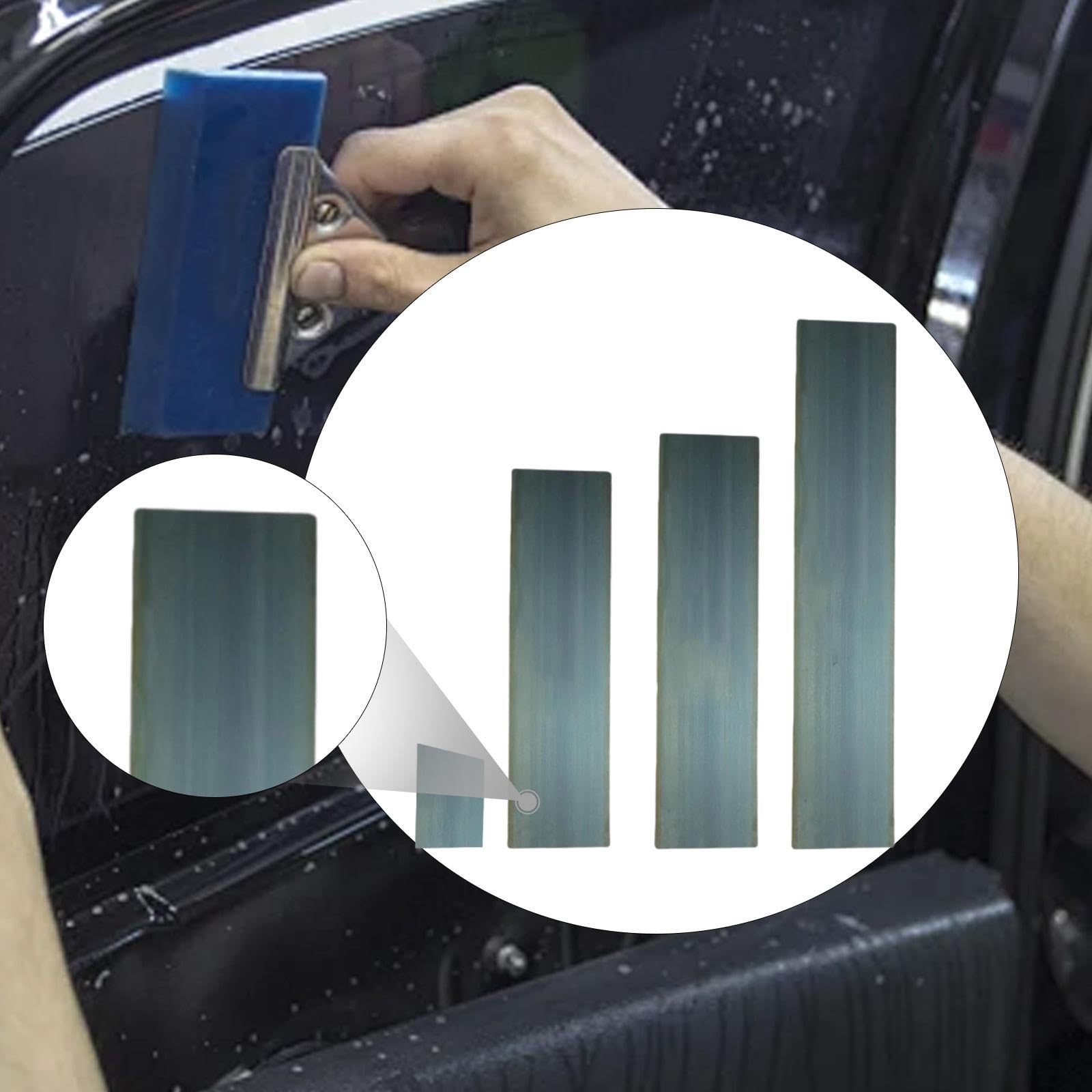 Oshhni 4x Spatola per stucco per carrozzeria, spatola per bordi, strumenti per lo styling dell'auto, strumento riutilizzabile per raschiare lo stucco per