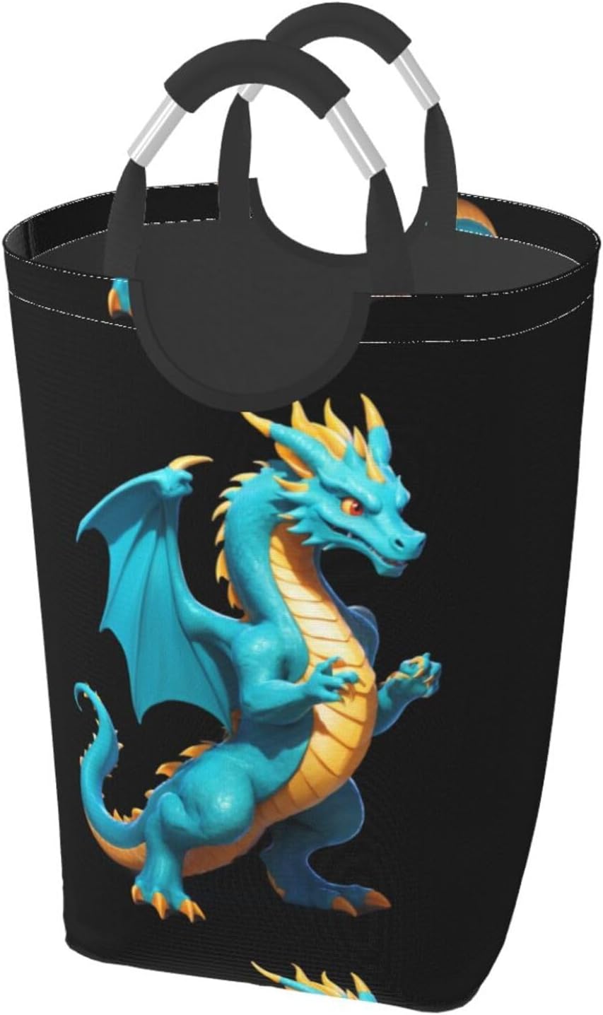 Data Dragon Firewall Foldable storage bag, 50L capacity, suitable for laundry room, dormitory bedroom, dirty clothes storage basket.