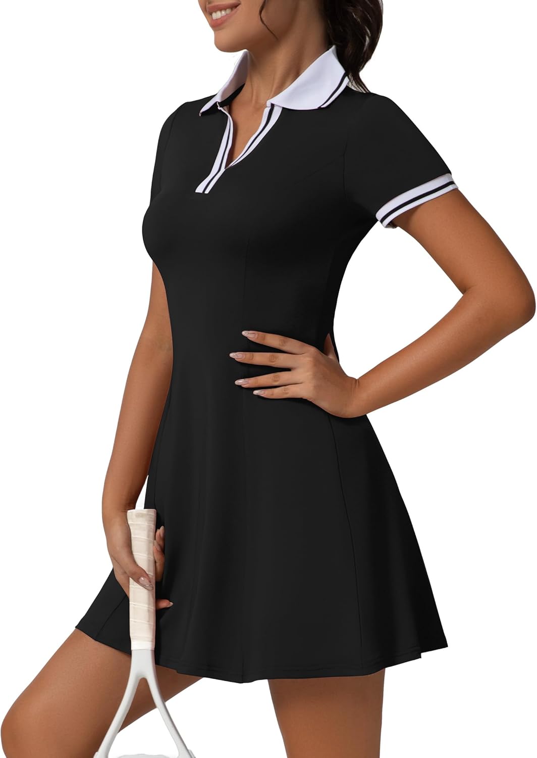 Summer tennis golf dress for workout Purple XXXL