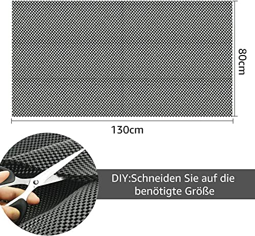 Auckpure Mehrzweck-Antirutschmatte, Teppich Antirutschunterlage 80 x 130 cm, rutschfeste Unterlage, rutschfeste Matte, Anti Rutschmatte für Zuhause, Büro, Auto, Palette, Regal, Schublade, Wasserdicht
