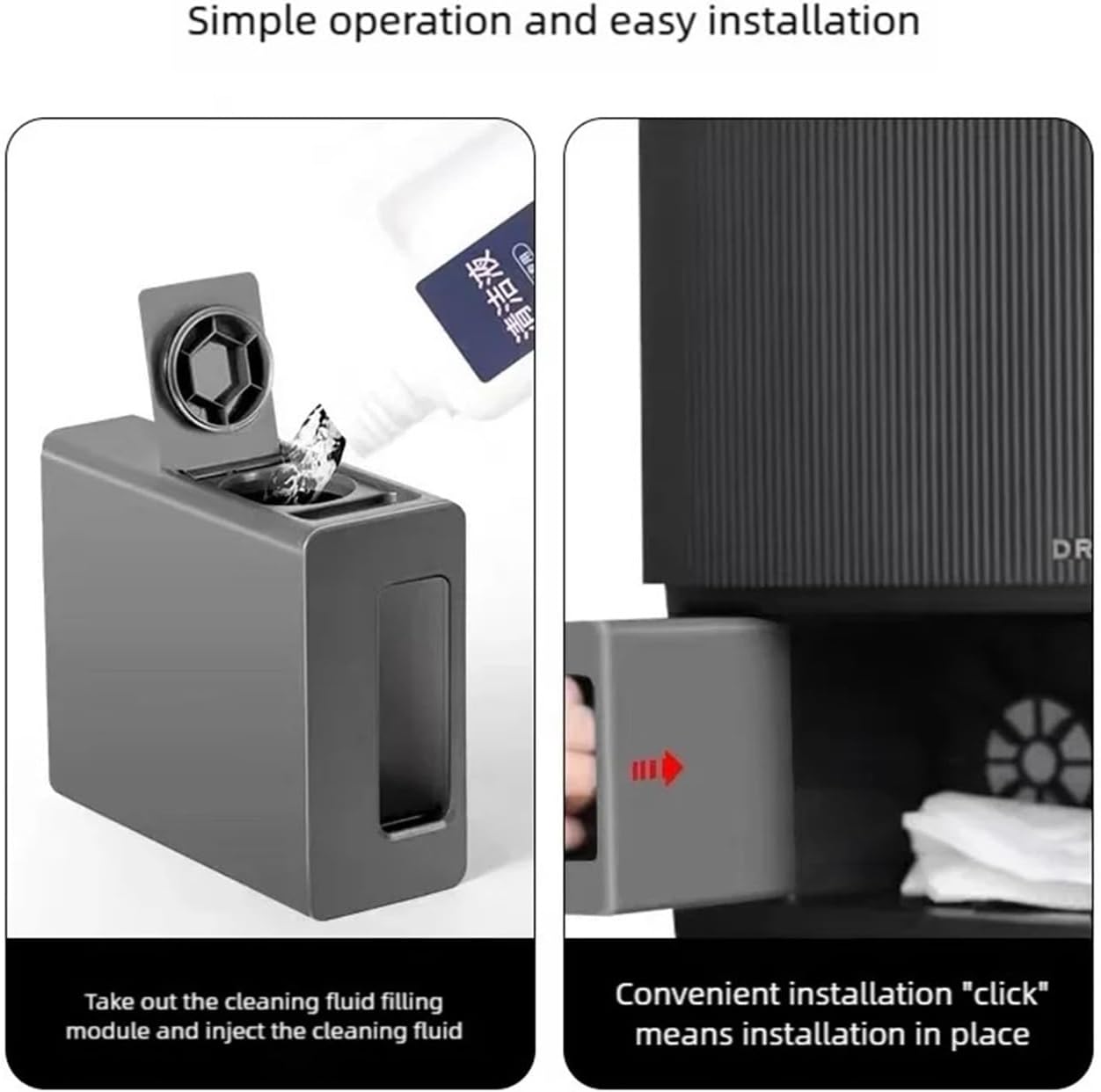 KAFTKO Automatic Water Loading and Unloading to Add Cleaning Solution Module. Compatible with Dreame X30 / X30Pro / X40 / X50 / S20Pro Ultra. Hands-Free, Automatic Filling of Cleaning Solution(B)