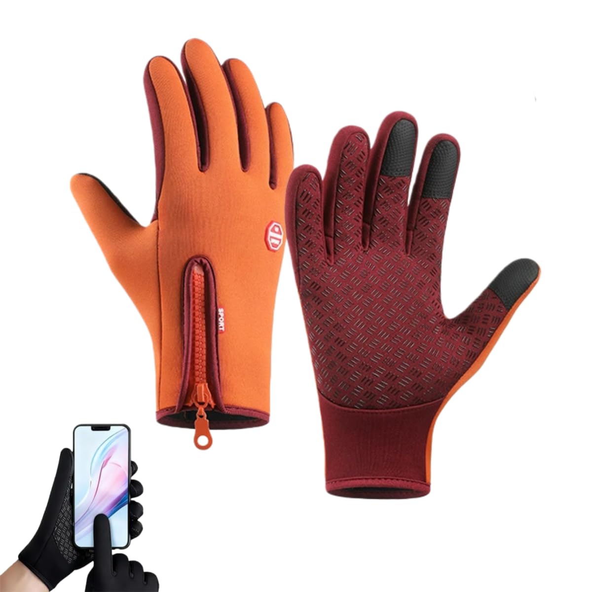 Velura Winter Gloves, Thermal Touch Screen Windproof Glove, Ultimate Waterproof & Windproof Thermal Gloves — view 11