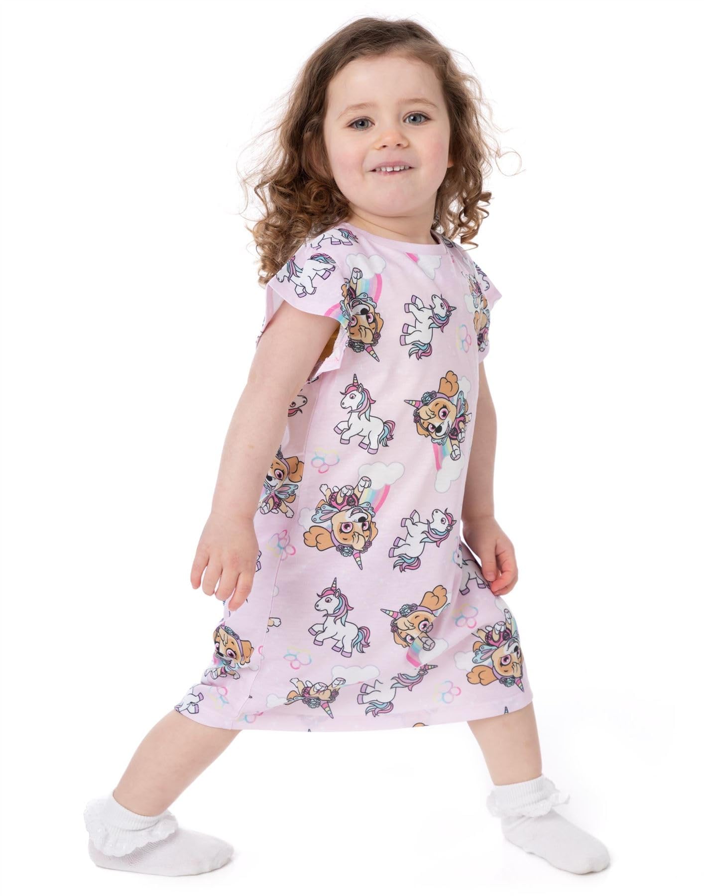 Patrulla Canina Paquete 2 camisones niñas rosa Skye unicornio vestido noche