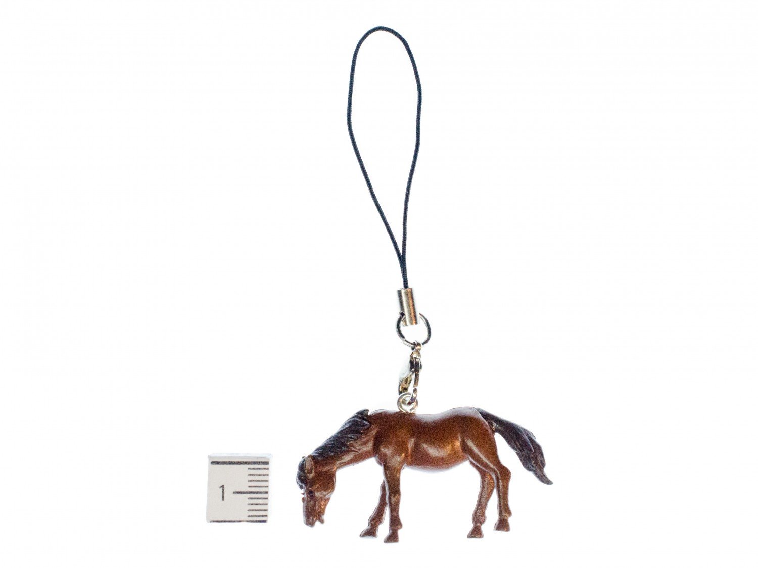 Miniblings Horse Mobile Cell Phone Charm Pendant Horses Animal Farm Pony Rides Brown