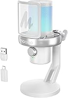 Vista 12 de MAONO Micrófono inalámbrico para PC, micrófono condensador de transmisión de juegos con cambio de voz AI de software, cancelación de ruido de 3