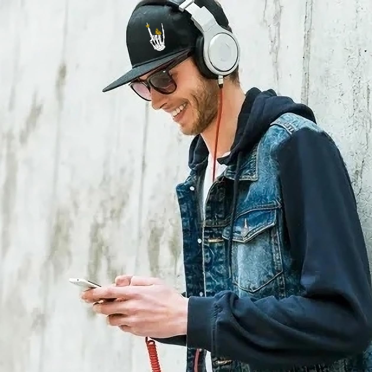 Snapback Hats for Men Flat Bill Brim Hats for Men Black Fitted hat Mens Baseball Caps - Image 7