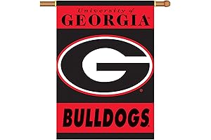 BSI NCAA Georgia Bulldogs Deluxe Double Sided Vertical House Flag