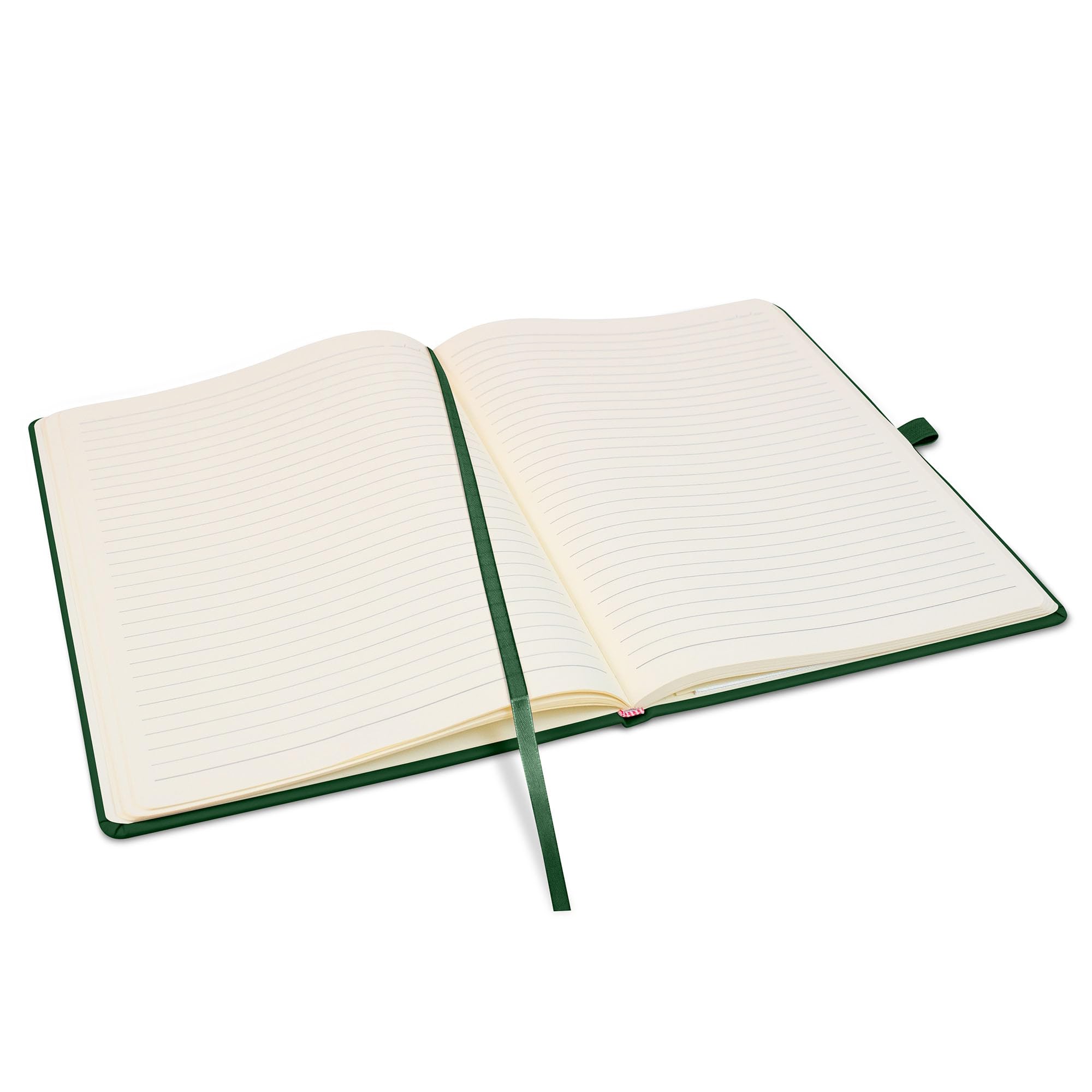 Notes London Eco A4 Notebook with Lined Pages, Pen Loop, Ribbon, Date Marks and Paper Pocket, Pocket Hardback Journal, Note - Image 4
