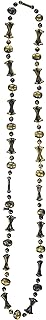 US Toy Pirate Skull and Bone Bead Necklaces (Package of 12)