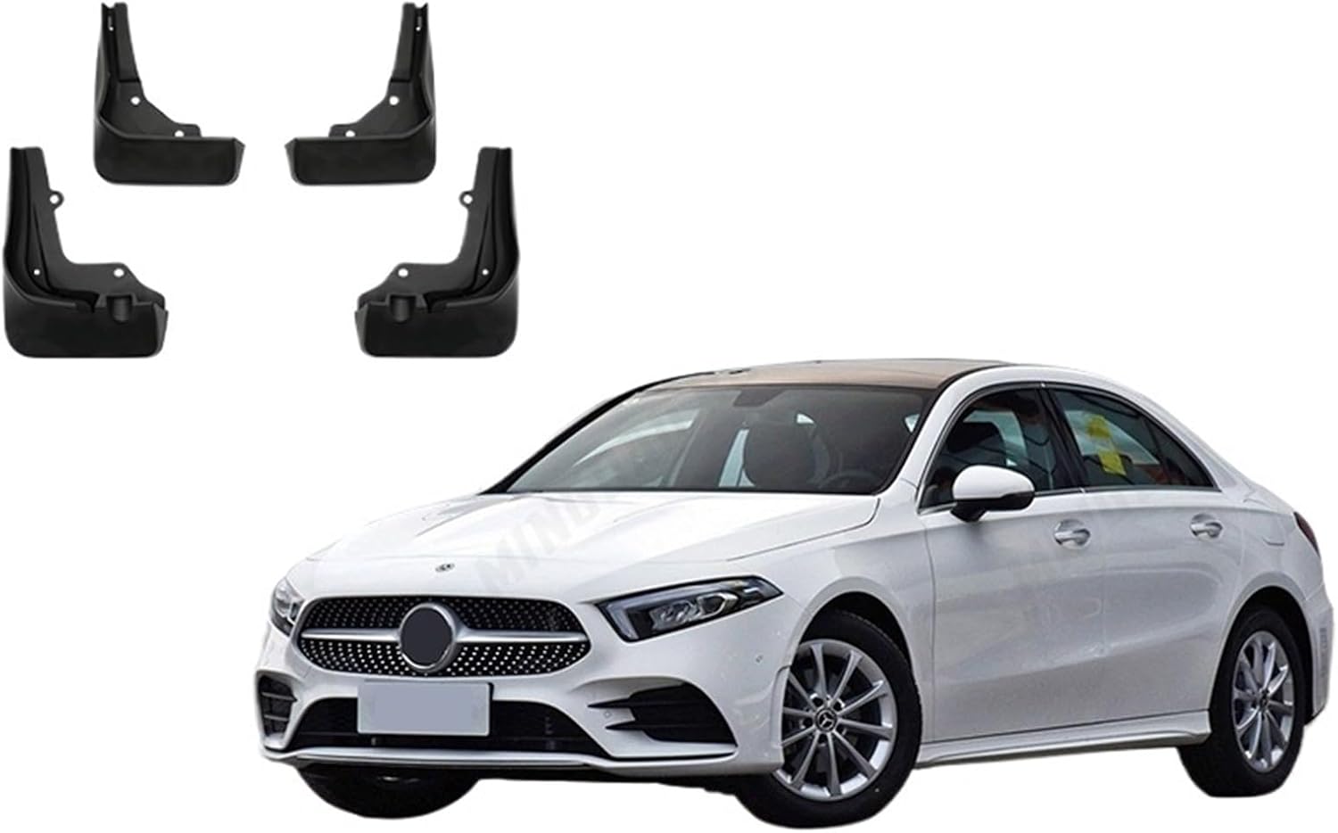 Compatible with Mercedes-Benz A Class Sport 2019 2020 Mudguard Mud Flaps Guard Splash Flap Fender Mudguards Car Accessories