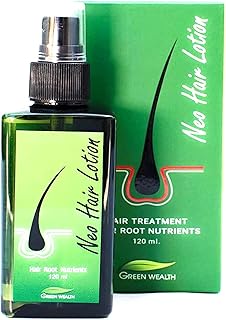 Neo Hair Lotion + 540 rouleaux cadeau herbes 100 % traitement spray naturel anti-chute des cheveux nutriments racines 4,2 ...
