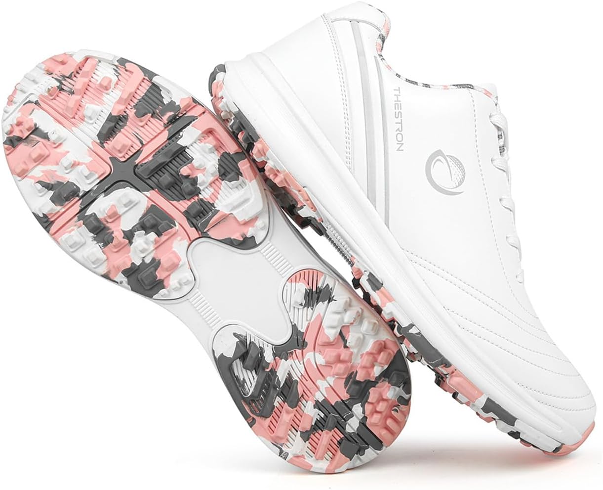 Womens Ladies Walking Golf Shoes Lightweight Casual Sneakers Comfor Lightweight Non-Slip Golfers Trainers
